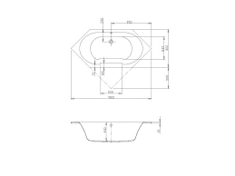 1:05 planung und vorbereitung1:42 badewanneneinbau7:54 fliesenverlegungder einbau einer badewanne auf wannenfüßen muss gekonnt geplant und vorbereitet. Badshop Veith Sechseckwanne Acryl Cosima 190x90cm Weiss Vigour Vigour Sanibel