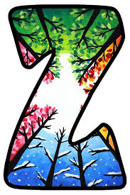 Buchstabe Letter Z Alfabe Harfleri Sanat Harfler
