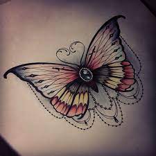 Heathclifford S Photo One From A While Ago I Forgot To Post Butterfly Jewels Artnerd Copic Markers Marker Artwo Jewel Tattoo Mom Tattoos Baby Tattoos