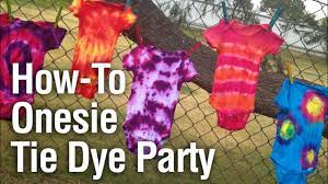 How To Throw A Onesie Tie Dye Party Youtube