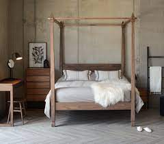 Four poster beds can be built using many materials including metal and wood. Four Poster Beds Hand Made Wooden Beds Natural Bed Company Four Poster Bed Poster Bed Four Poster