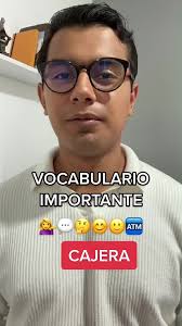 CAJERO 💁‍♀️🏧😊🙂 🤔🙂😃😀#fyp #fpryourpage ##ingles #englishlanguage  #englishlearning #englishtips #englishclassvocabulary