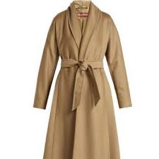 Do not wash do not. Maxmara Jackets Coats Max Mara Studio Camel Shawl Collar Wrap Coat Poshmark