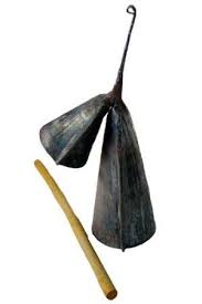 Gankogui Bell Togo Iron Bell The Gankogui Also Known As Agogo Bell Double Bell Or Hi Low Bell Is Used In A Variety Of Afr Agogo Percussion Music Cow Bell