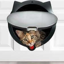 Lynx Chatiere Pour Chat Porte Animaux Domestiques Verrouillage 4 Voies Litiere Chatiere Pour Chat Animaux Domestiques Grand Chat