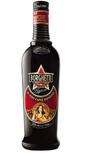 Una elegante bottiglia di liquore al caffè, prodotto secondo tradizione, con ben il 56% di vero caffè espresso. Liquore Caffe Borghetti 70cl Bernabei