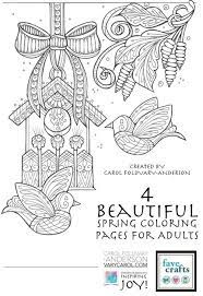 Print spring coloring pages for free and color online our spring coloring. 4 Beautiful Spring Coloring Pages For Adults Favecrafts Com
