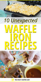 10 Unexpected Things You Can Make In A Waffle Iron Waffle Iron Recipes Waffle Maker Recipes Recipes