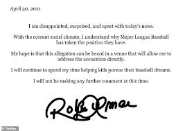 Hall of fame second baseman roberto alomar has been fired as a consultant by major league baseball after an investigation into an allegation of sexual misconduct. 7t6dhnksphdfm