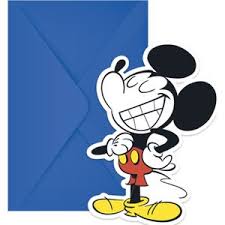 Mickey Mouse Wenskaarten Kopen Beslist Nl O A Geboortekaartje Verjaardagskaart
