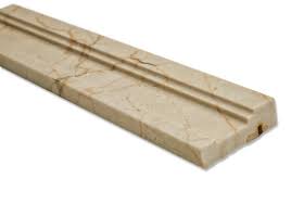 It is suitable for installation on floors. Novel Crema Marfil 2x12 Beige Marble Chair Rail Liner Tile