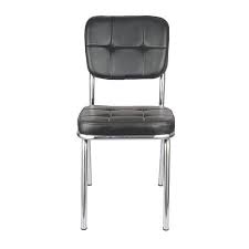 Matt finish stainless steel visitor chair. Visitor Chair Leatherette Fixed Visitor Chair Manufacturer From New Delhi
