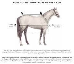 Sizing Chart Horseware Ireland Online In Australia