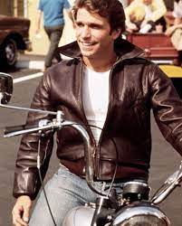 Happy Days Fonzie Leather Jacket Top Celebs Jackets Happy Days Tv Show Leather Jacket Classic Tv