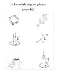 Zit Kavramlar Calisma Kagidi Boyama Sayfalari Calisma