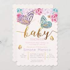 Butterfly Baby Shower Invitation Zazzle Com In 2021 Butterfly Baby Shower Invitations Butterfly Baby Shower Fairy Baby Showers