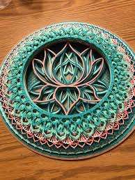 Download My 3rd Cricut Project Was A 3d Mandala Cricut Cricut Projects Cricut Projects Vinyl Cricut Creations
