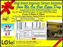 We can bring services to your doorstep or via delivery. Dear Customer Digi Digi Store Express Aeon Tebrau City Facebook