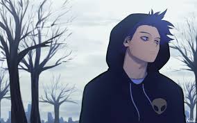In the world of anime, unusual hair colors are not an uncommon thing. Wallpaper Id 165098 Boku No Hero Academia Anime Anime Boys Hoods Trees Hitoshi Shinso Purple Hair