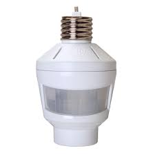 Westek Indoor Motion Sensing Light Control White Mlc162bc The Home Depot Motion Activated Light Motion Sensing Light Motion Sensor Lights
