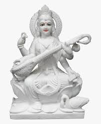 Saraswati is the hindu goddess of knowledge, music, art, wisdom and learning. Sarswati Maa Png Saraswati Mata Murti Png Free Transparent Clipart Clipartkey
