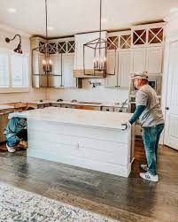 Home depot quoted us $25k to reface our current 42in cabinets, add new island and countertops(granite). Quartz Counter Tops Kitchen Update Ourfauxfarmhouse Com