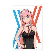 Anime Darling In The Franxx Zero Two 49 Canvas Poster Wall Art Decor Print  Picture Paintings for Living Room Bedroom Decoration Unframe:16×24inch(40×60cm)  : Amazon.co.uk: Home & Kitchen