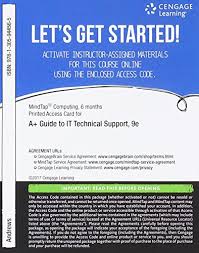 Summary of a+ guide to it technical support. Mindtap Pc Repair 1 Term 6 Months Printed Access Card For Andrew S A Guide For It Technical Support 9th By Andrews Jean New Printed Access Code 2016 Juggernautz