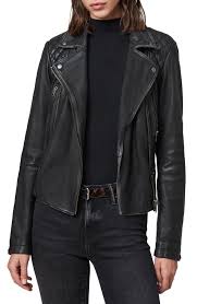 Allsaints Cargo Leather Biker Jacket Nordstrom In 2020 Biker Jacket Jackets Leather Jacket