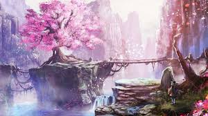 Maybe you would like to learn more about one of these? Pink Anime Landscape Wallpapers Wallpaper Cave