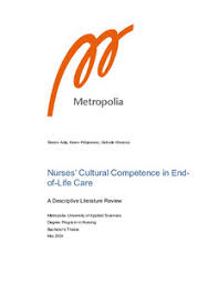 Nurses' cultural competence in end-of-life care : a descriptive literature  review
