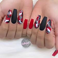 Delicate pink nails with the black and red design with some hearts hidden in the cheetah black designs look very attractive on short nails covered with the red polish! Pin On Fingernail Art