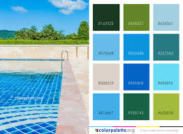Plus, the gelcoat colors have excellent uv, blister and chemical resistance and they're backed by the largest of supplier of gelcoats in the swimming pool industry. Swimming Pool Water Property Color Palette Colorpalette Org
