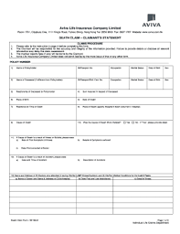 This is a list of long marriages.it includes people who have been married for at least 80 years. Aviva Death Claim Fill Online Printable Fillable Blank Pdffiller