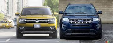 2018 Volkswagen Atlas Vs 2017 Ford Explorer Car Reviews Auto123