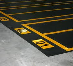 Sold Block Stack Floor Marking Car Park Design Signage Design Parking Signs