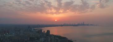 Kuwait City Skyline From A Distance Kuwait City City Skyline City Pictures