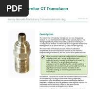 Velomitor CT Transducer Datasheet - 141636 | PDF