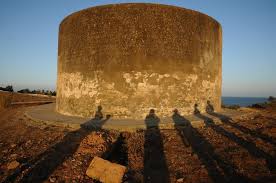 13th Cen CE; a circular tower ...