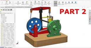 Solidworks Tutorial Steam Engine Part 2 Conocimientos Eu 3d Cizimler Makine Muhendisligi Animasyon