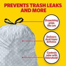 Clean and garbage free with glad kitchen trash bags from tall bags with reinforcing bands to tear resistant forceflex bags to odorshield bags that neutralize strong odors there s a variety of sizes and types. Glad Tall Kitchen Drawstring Trash Bags Odorshield 13 Gallon Grey Tr Oak