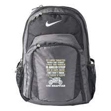 Biker Drop A Gear And Disappear Funny Motorcycle Backpack Backpacks Nike Backpack Girl Backpacks