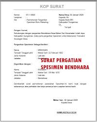 Maybe you would like to learn more about one of these? Surat Spesimen Pergantian Bendahara Desa Contoh Surat