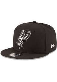 New Era San Antonio Spurs Black 9fifty Mens Snapback Hat 59001856 San Antonio Spurs Hat Snapback Hats San Antonio Spurs