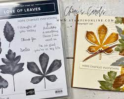 Love Of Leaves Fall Crafts Stampin Up Fall Cards