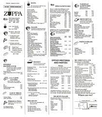 Zuppa Menu Menu For Zuppa Amherst Buffalo