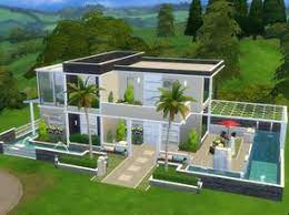 mod the sims hilltop abode no cc casa sims casas the sims 4 casa de praia moderna