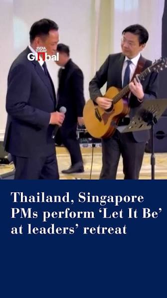 Thailand PM Anutin Charnvirakul and Singapore PM Lawrence Wong swapped speeches for a Beatles classic during Wong’s official visit to Bangkok. The two leaders performed “Let It Be” at the ...