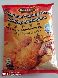Sambal geprek kemudian, gaulkan ayam bersama tepung bestari pedas. Aryan Frozen Tepung Bestari Original Pedas Facebook
