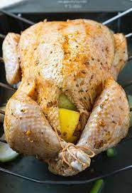 Garlic And Herb Roasted Whole Chicken Quick Preparation Tons Of Flavors With Delicious Gr Whole Roasted Chicken Roast Chicken Recipes Easy Chicken Recipes